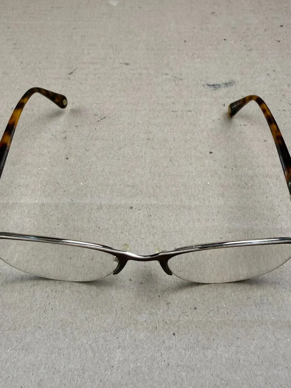 Linda Evans 385 Matte Brown/Gold Eyeglasses Frame Only 54-19 140